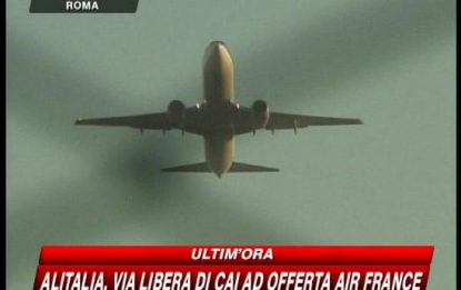 Da Alitalia ok a offerta Air France. Moratti: c'è Lufthansa