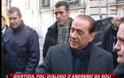 Riforma giustizia, Berlusconi: andremo avanti anche da soli