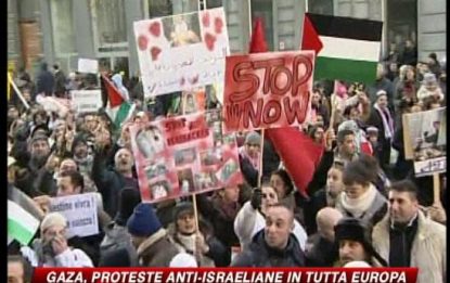 Gaza, proteste anti israeliane in tutta Europa