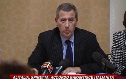 Alitalia, Spinetta: l'accordo garantisce l'italianità