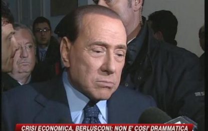 Crisi, Berlusconi ottimista: "Non è così drammatica"