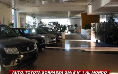 Auto, Toyota prima per vendite globali