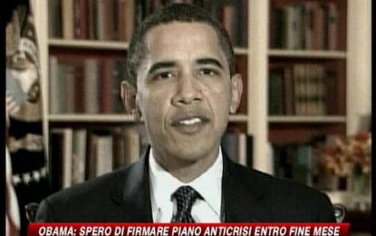 Obama: "Piano anti crisi entro un mese"