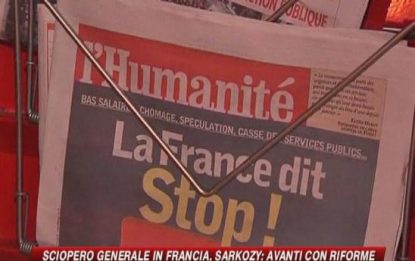 Francia, sciopero generale contro la crisi