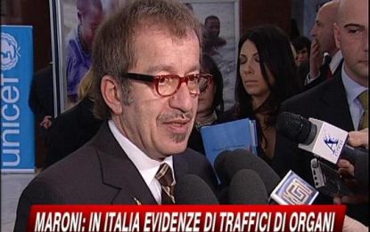 Allarme di Maroni: in Italia traffico di organi di minori