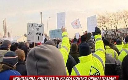 GB, operai in sciopero contro i colleghi italiani