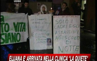 Eluana è a Udine, proteste alla sua partenza da Lecco