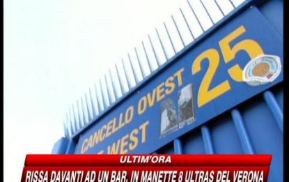 Verona, 8 ultras in manette per rissa davanti a bar