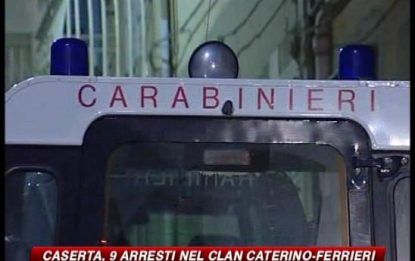 Caserta, 9 arresti nel clan Caterino-Ferrieri