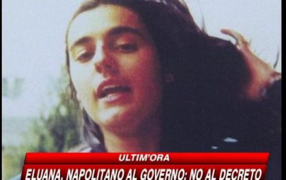 Eluana, Napolitano blocca il governo: no al decreto