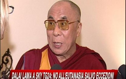 Dalai Lama a SKY TG24: No all'eutanasia salvo eccezioni