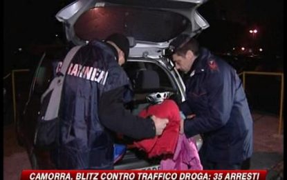 Camorra, blitz contro traffico di droga: 35 arresti