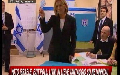 Israele, urne chiuse. Exit poll: Livni in vantaggio