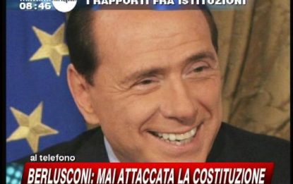 Berlusconi: "Mai attaccato Napolitano e Costituzione"