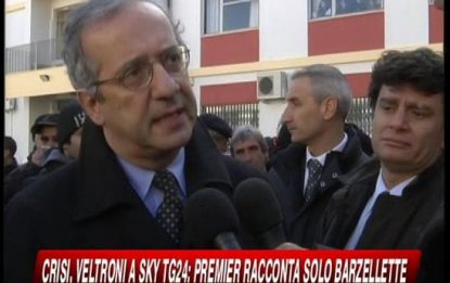 Crisi, Veltroni a SKY TG24: "Governo assente"