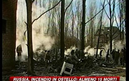 Russia, incendio in un ostello: almeno 15 morti