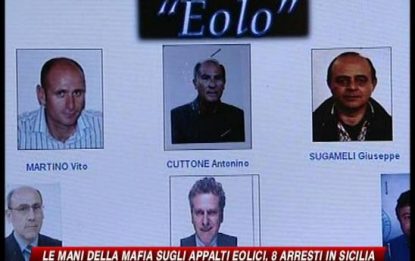 Parchi elolici in mano alla mafia, otto arresti