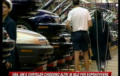 GM e Chrysler chiedono altri 39 mld per sopravvivere