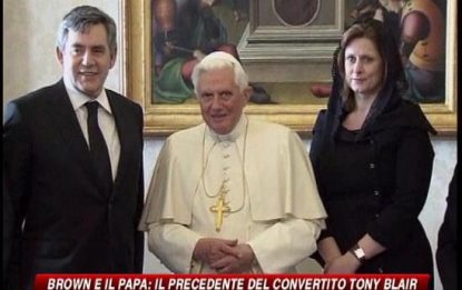 Brown fa visita al Papa