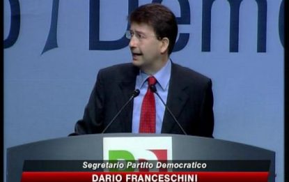 Pd, il nuovo segretario è Dario Franceschini