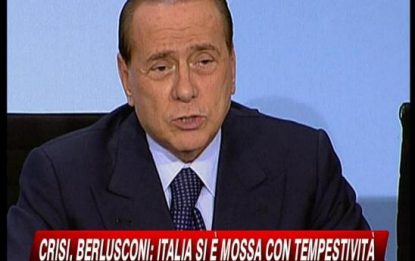 G4, Berlusconi: "L'Italia si è mossa con tempestività"