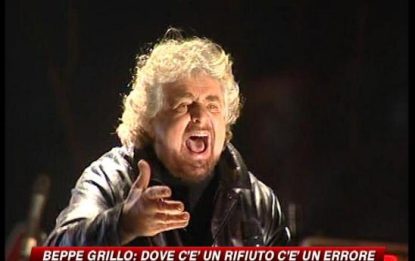 Beppe Grillo: "La spazzatura non interessa più"