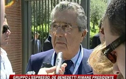 De Benedetti rimane presidente dell'"Espresso"