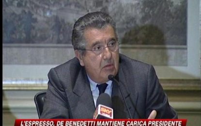 De Benedetti rimane presidente del gruppo "L'Espresso"