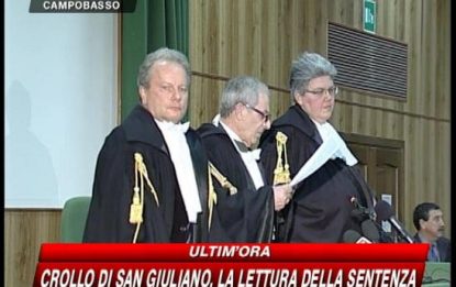 Crollo San Giuliano, condannati 5 dei 6 imputati