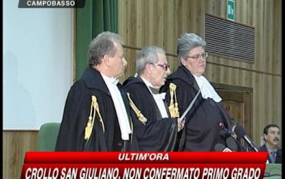 Crollo di San Giuliano, tutti condannati