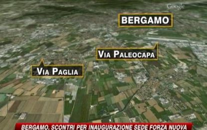 Bergamo, scontri a inaugurazione sede Forza Nuova