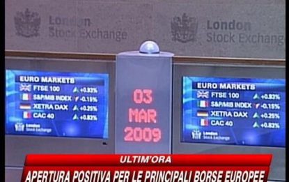 Borse, mercati europei positivi dopo tonfo Wall Street