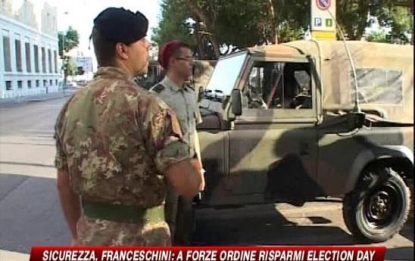 Franceschini: a forze dell'ordine risparmi Election day