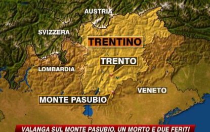 Veneto, valanga sul monte Pasubio, un morto e un ferito