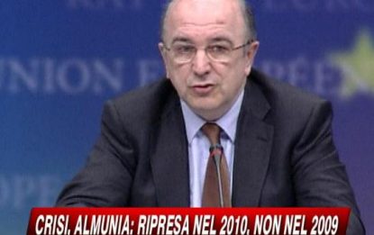 Crisi, Almunia: ripresa solo nel 2010