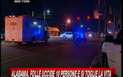 Strage in Alabama: uccide 10 persone e poi si spara