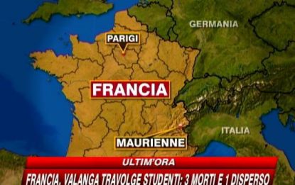 Francia, valanga travolge studenti: tre morti