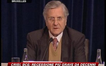 Allarme Bce: Italia sforerà deficit/Pil nel 2009-2010