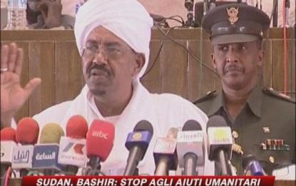 Sudan, Bashir: stop agli aiuti umanitari
