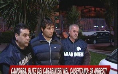 Blitz anticamorra nel Casertano: 28 arresti