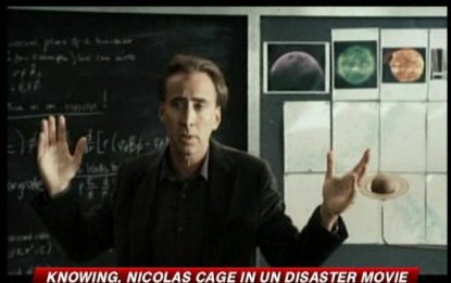 Knowing, Nicolas Cage in un "disaster movie"
