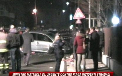 Incidenti stradali, Matteoli annuncia misure urgenti
