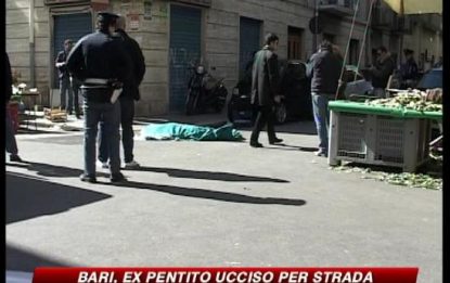Bari, ex collaboratore di giustizia ucciso per strada