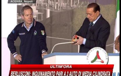 Termovalorizzatore Acerra, Berlusconi: "Lo Stato c'è"