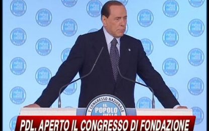 Pdl, Berlusconi: "Siamo il partito degli italiani liberi"