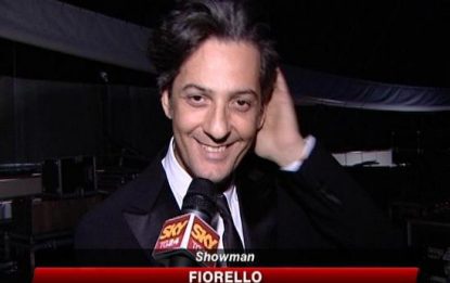 Fiorello, prove da giornalista agli Sky Tv Awards