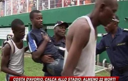 Costa d'Avorio, calca allo stadio: almeno 22 morti