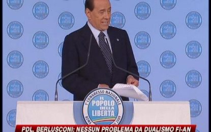 Berlusconi: "Nessun dualismo FI-An"