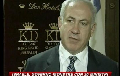 Israele, Netanyahu presenta il suo governo