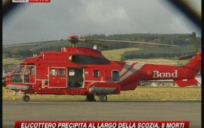 Scozia, precipita elicottero: 8 morti